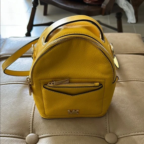 Michael Kors | Bags | Michael Kors Mustard Mini Bag Backpack  display picture 3